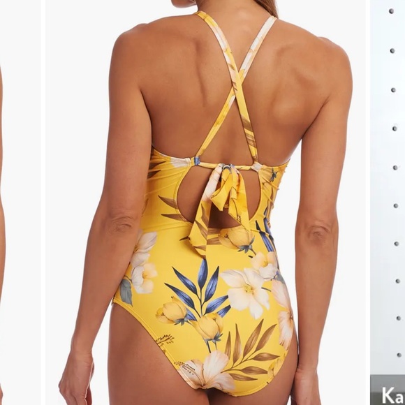 LA BLANCA Belle High Neck Mio One-Piece Swimsuit (14) - Picture 2 of 7